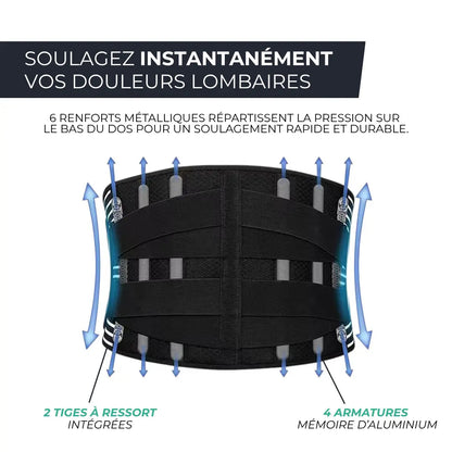 COPIE Ceinture de Soutien Lombaire - Double Traction Orthopédique, Soulagement Dos & Maintien Postural VENITHY   VENITHY