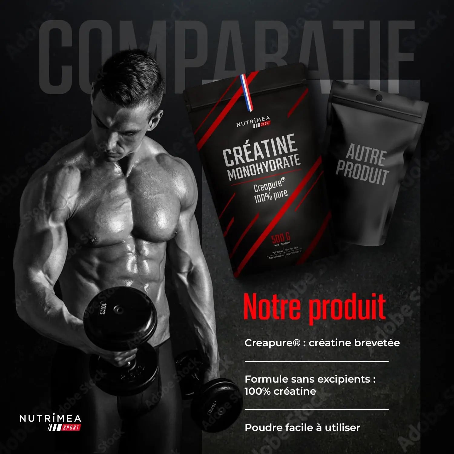 Créatine Monohydrate Creapure® en Poudre NUTRIMEA   VENITHY