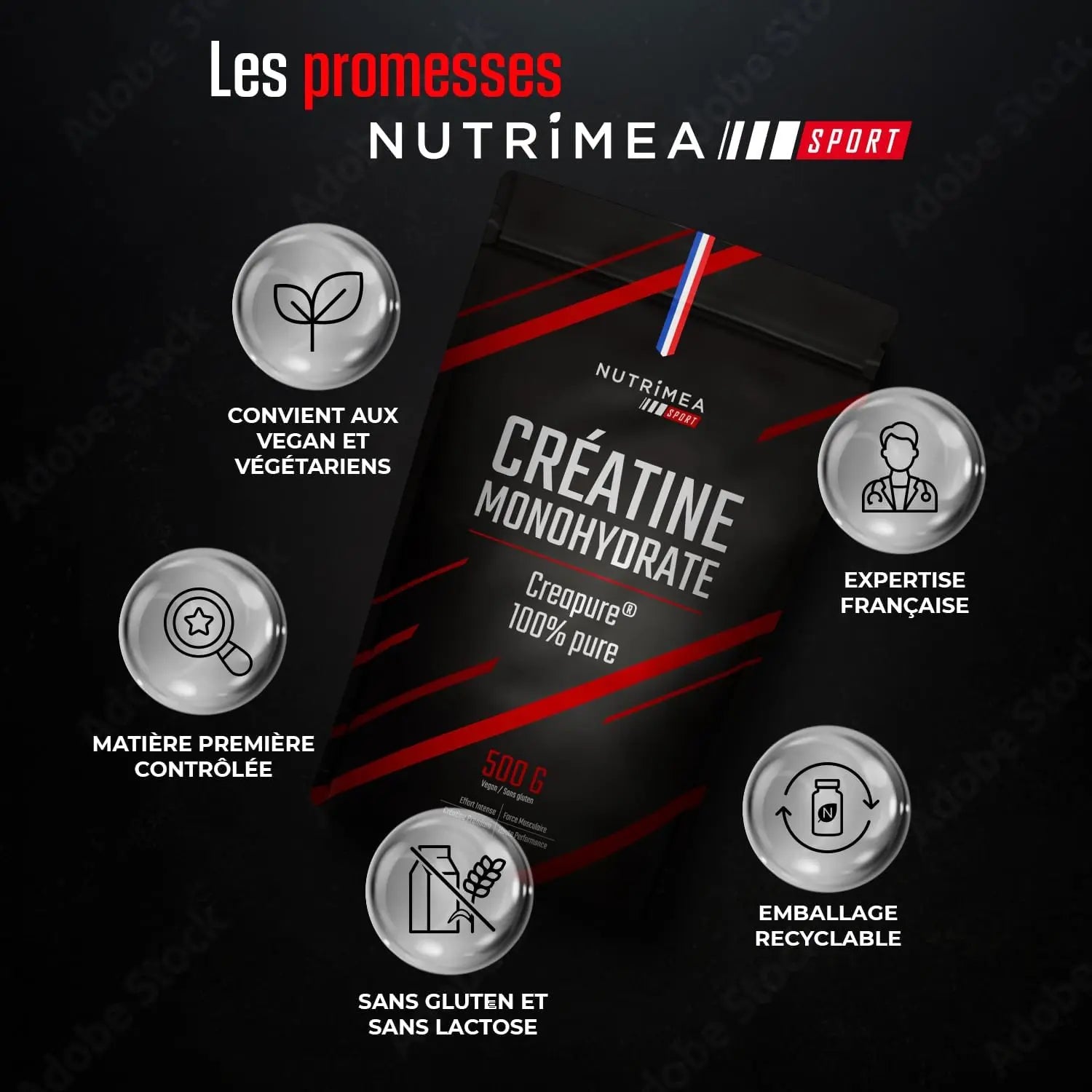 Créatine Monohydrate Creapure® en Poudre NUTRIMEA   VENITHY