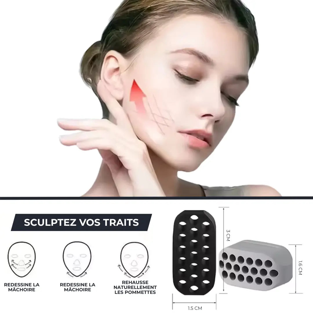 Entraîneur de Mâchoire en Silicone – Raffermissement du Visage & Jawline Sculptée MSCULEA   VENITHY