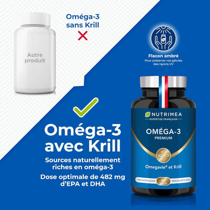 Oméga 3 Premium - Huile de Krill NUTRIMEA   VENITHY