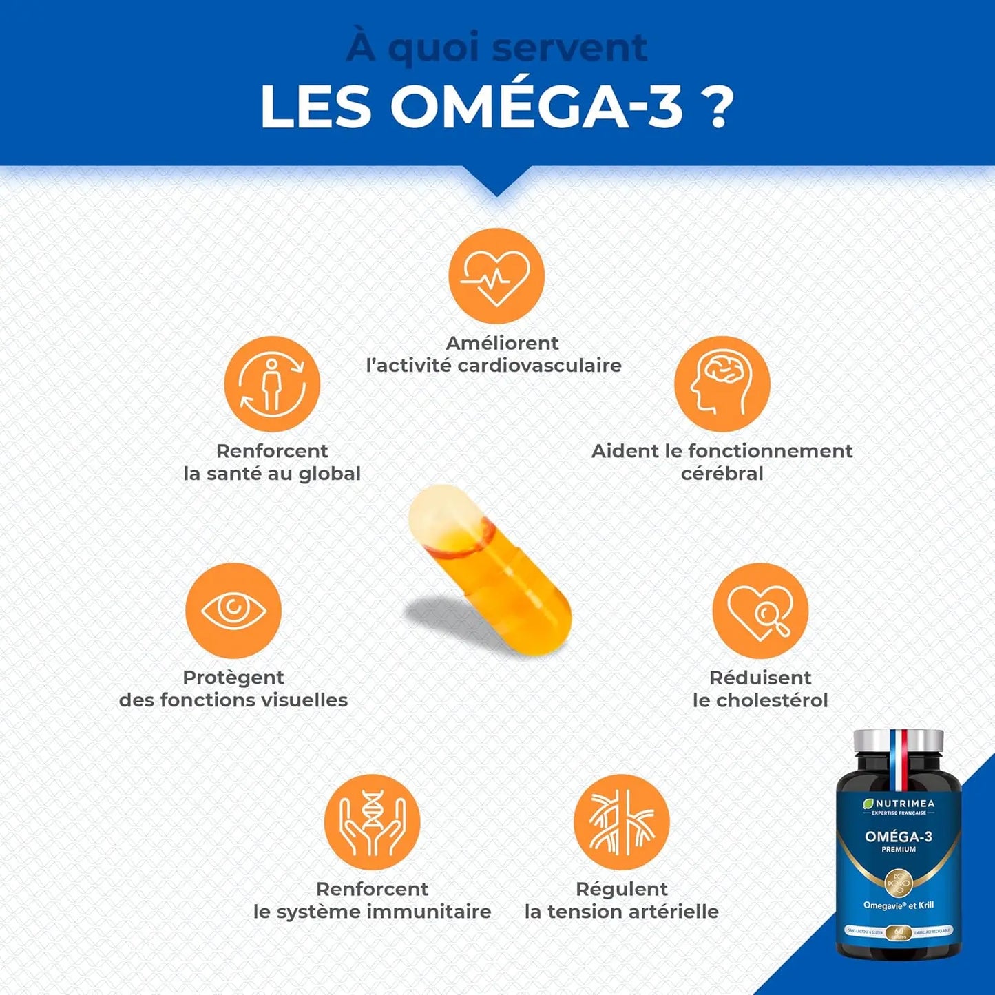 Oméga 3 Premium - Huile de Krill NUTRIMEA   VENITHY