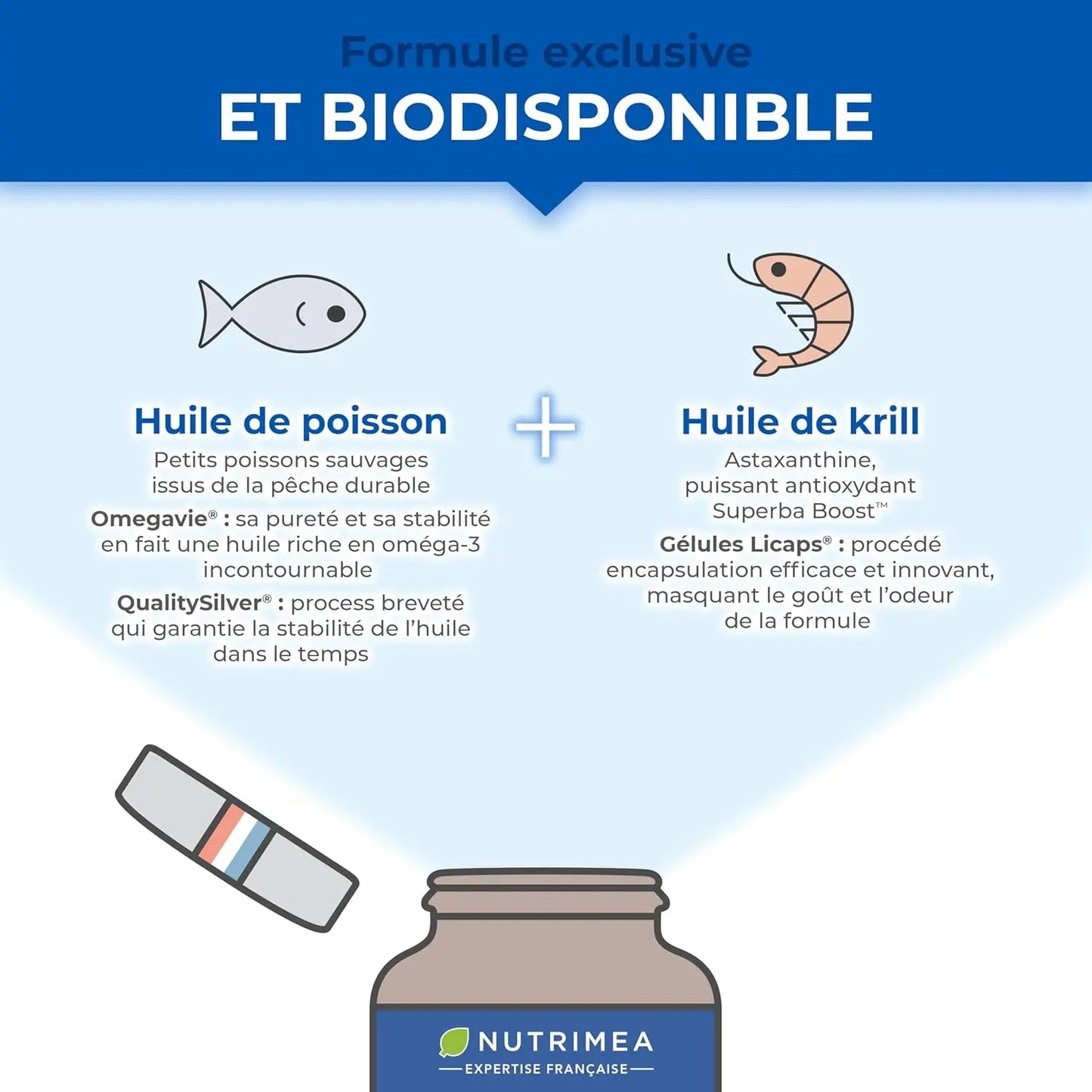 Oméga 3 Premium - Huile de Krill NUTRIMEA   VENITHY