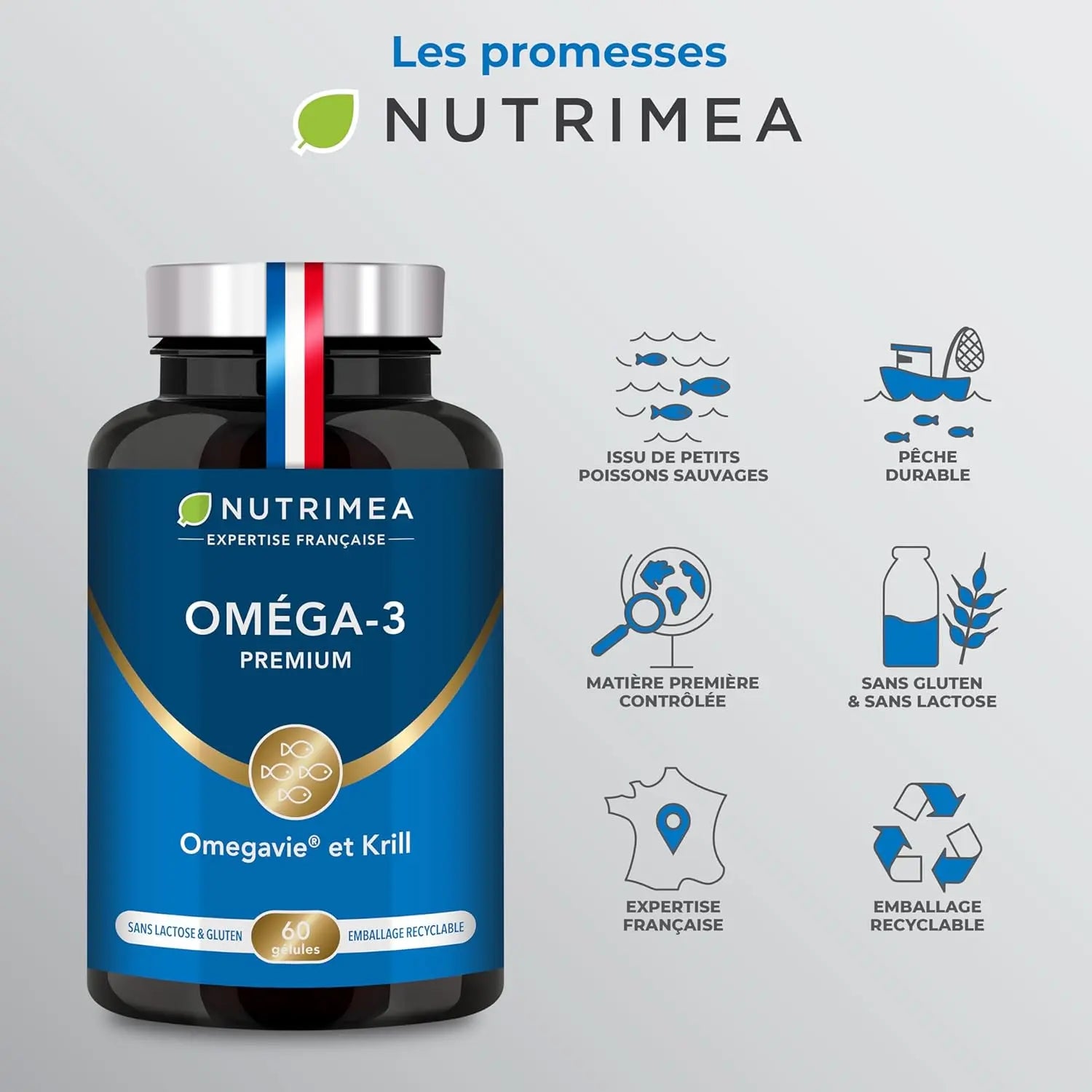 Oméga 3 Premium - Huile de Krill NUTRIMEA   VENITHY