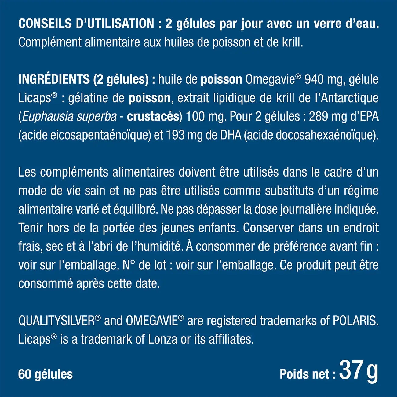 Oméga 3 Premium - Huile de Krill NUTRIMEA   VENITHY