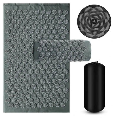 COPIE Tapis d'Acupression Premium + Coussin Massage VENITHY  37.90 VENITHY Gris Élégant
