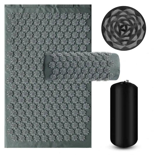 COPIE Tapis d'Acupression Premium + Coussin Massage VENITHY  37.90 VENITHY Gris Élégant