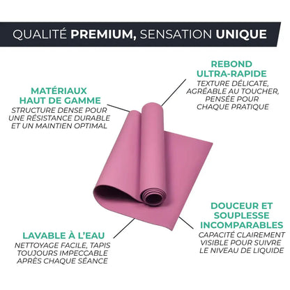 COPIE Tapis de Yoga Pliable 4mm Antidérapant – 173x60cm VENITHY   VENITHY