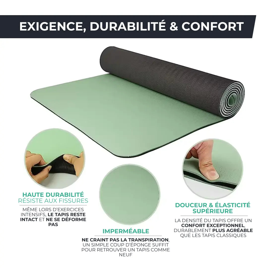 COPIE Tapis de Yoga Premium - 183x61cm, 6mm VENITHY   VENITHY
