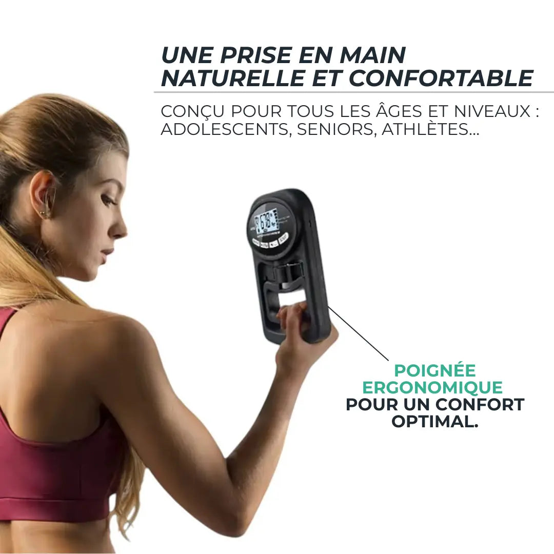Testeur de Force de Préhension Digital – Dynamomètre 120 kg Haute Précision VENITHY   VENITHY