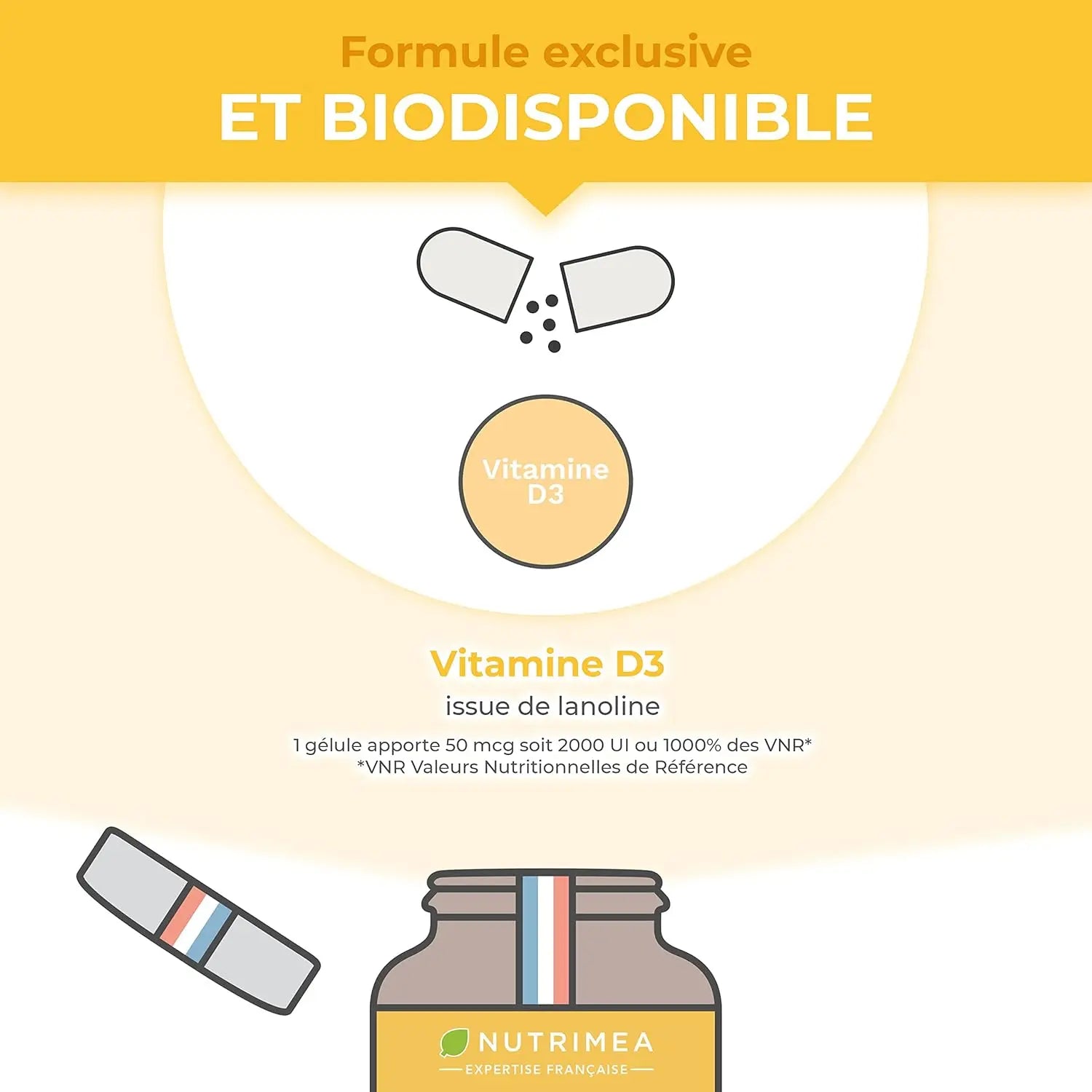 Vitamine D3 2000 UI NUTRIMEA   VENITHY