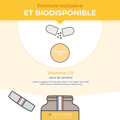 Vitamine D3 2000 UI NUTRIMEA   VENITHY