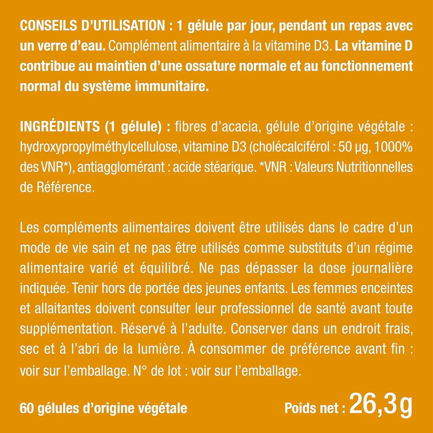 Vitamine D3 2000 UI NUTRIMEA   VENITHY
