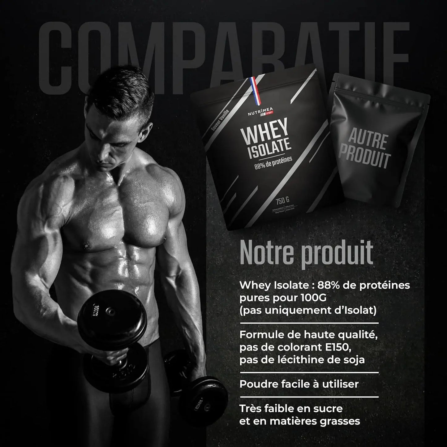 Whey Isolate Native - Protéines Premium 88 % NUTRIMEA   VENITHY