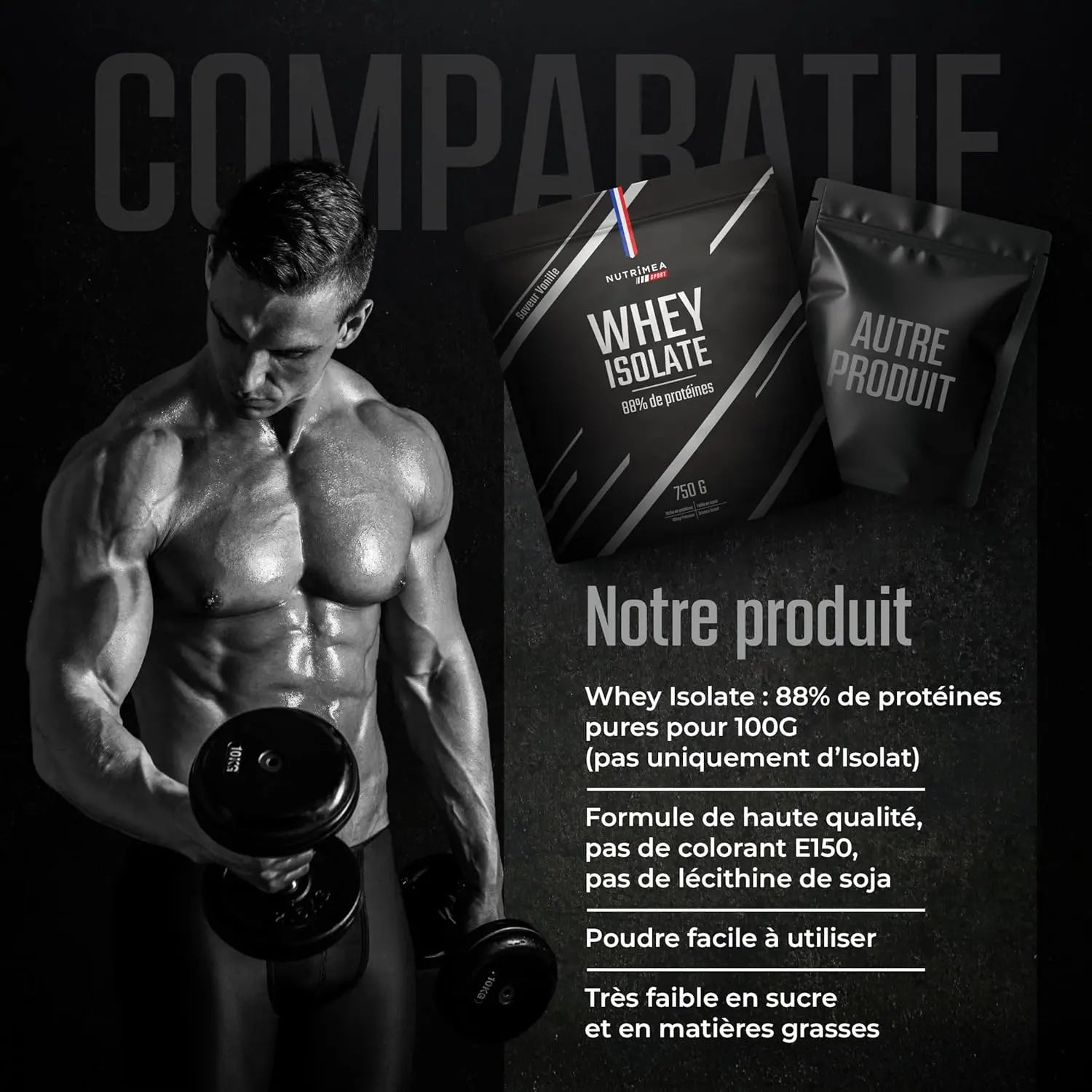 Whey Isolate Native - Protéines Premium 88 % NUTRIMEA   VENITHY