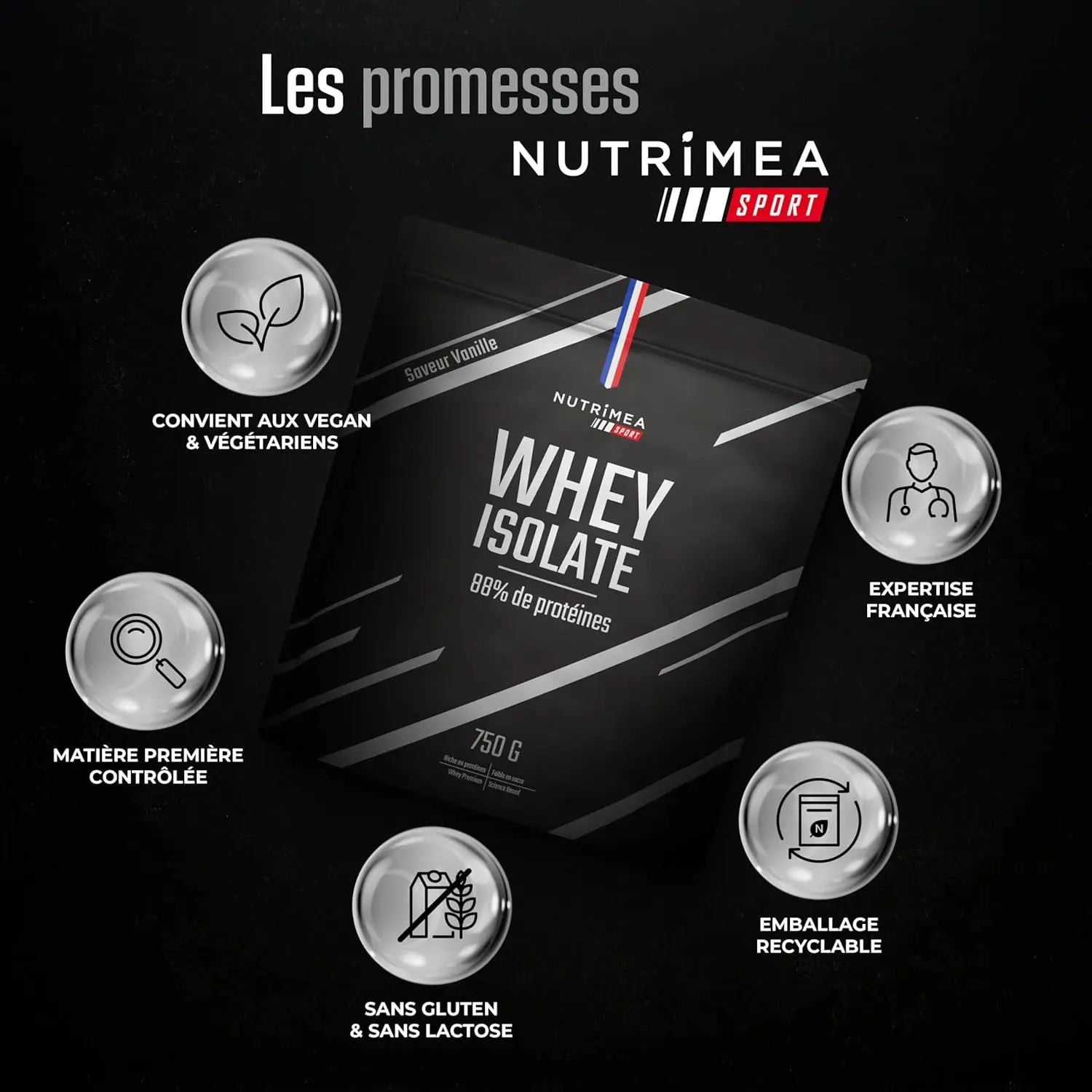 Whey Isolate Native - Protéines Premium 88 % NUTRIMEA   VENITHY