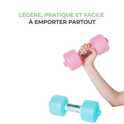 Haltères Aquatiques - Ajustables par Eau, Légères & Polyvalentes pour Fitness Féminin IRONIX   VENITHY